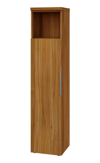 SIN 5 - 4DN kancelářská skříň, 1-dveřová/nika, levá, 1820x400x400, ořech světlý